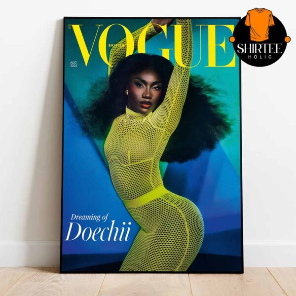 Doechii On Vogue British Magazine Cover 2025 Dream Of Doechii Home Decor Poster Canvas