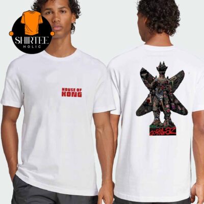 Gorillaz House Of Kong 2025 London UK Copper Box Arena 25th Anniversary Gorillaz Two Sided T Shirt