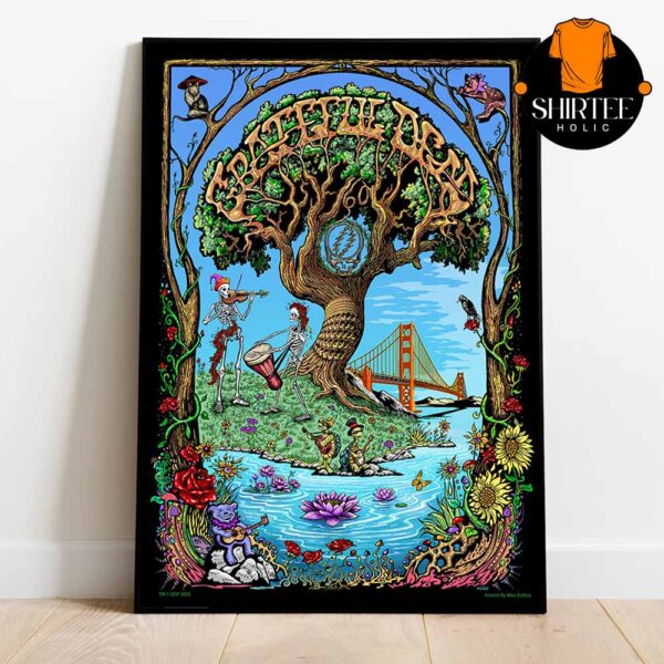 Grateful Dead Celebrating 60 Years Of Music The Old Oak Tree Home Decor Poster Canvas