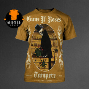 Guns N’ Roses Tampere 2025 Ratina Stadium Finland On July 7th All Over Print T-Shirt