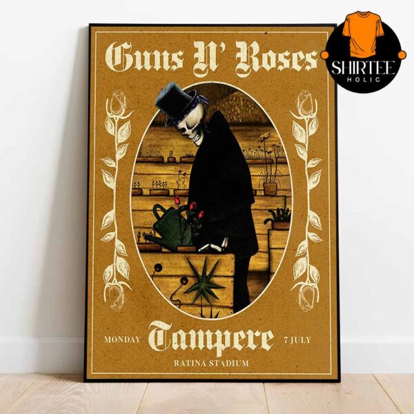 Guns N’ Roses Tampere 2025 Ratina Stadium Finland On July 7th Home Decor Poster Canvas