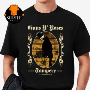 Guns N’ Roses Tampere 2025 Ratina Stadium Finland On July 7th Unisex T-Shirt