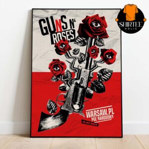 Guns N’ Roses Warsaw PL 2025 PGE Narodowy On July 12th Home Decor Poster Canvas