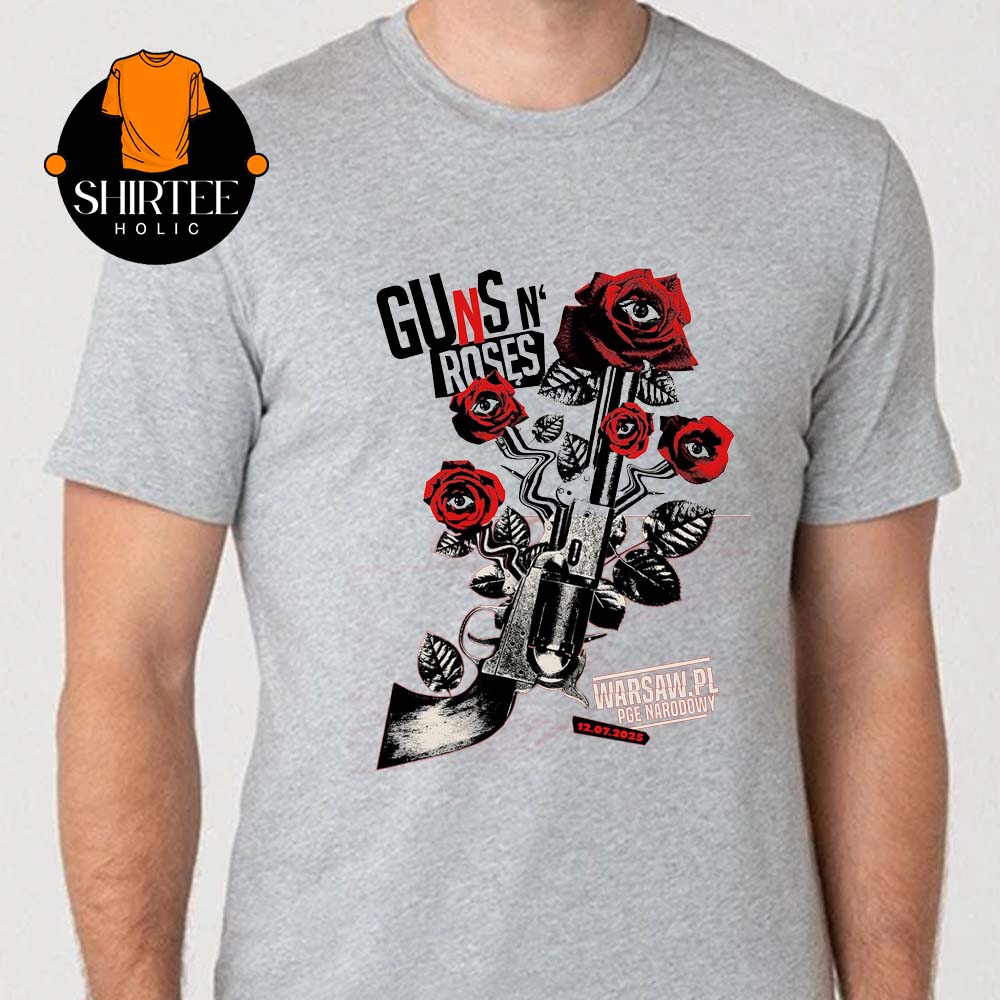 Guns N' Roses Warsaw PL 2025 PGE Narodowy On July 12th Unisex T-Shirt Guns N' Roses Warsaw PL 2025 PGE Narodowy On July 12th Unisex T-Shirt