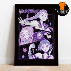 Huntrix KPop Demon Hunters Rumi Mira Zoey Home Decor Poster Canvas