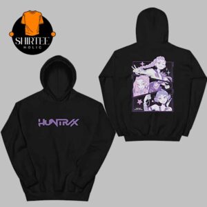 Huntrix KPop Demon Hunters Rumi Mira Zoey Two Sided Hoodie