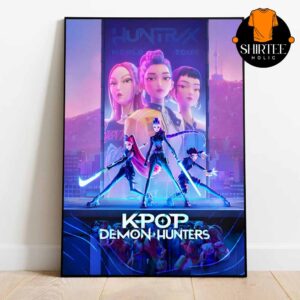 Huntrix KPop Demon Hunters Rumi Mira Zoey Wall Art Decor Poster Canvas