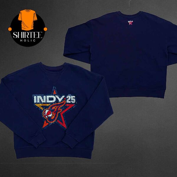 Indiana Fever WNBA All Star 2025 Gem Logo Crew Fleece Sweashirt