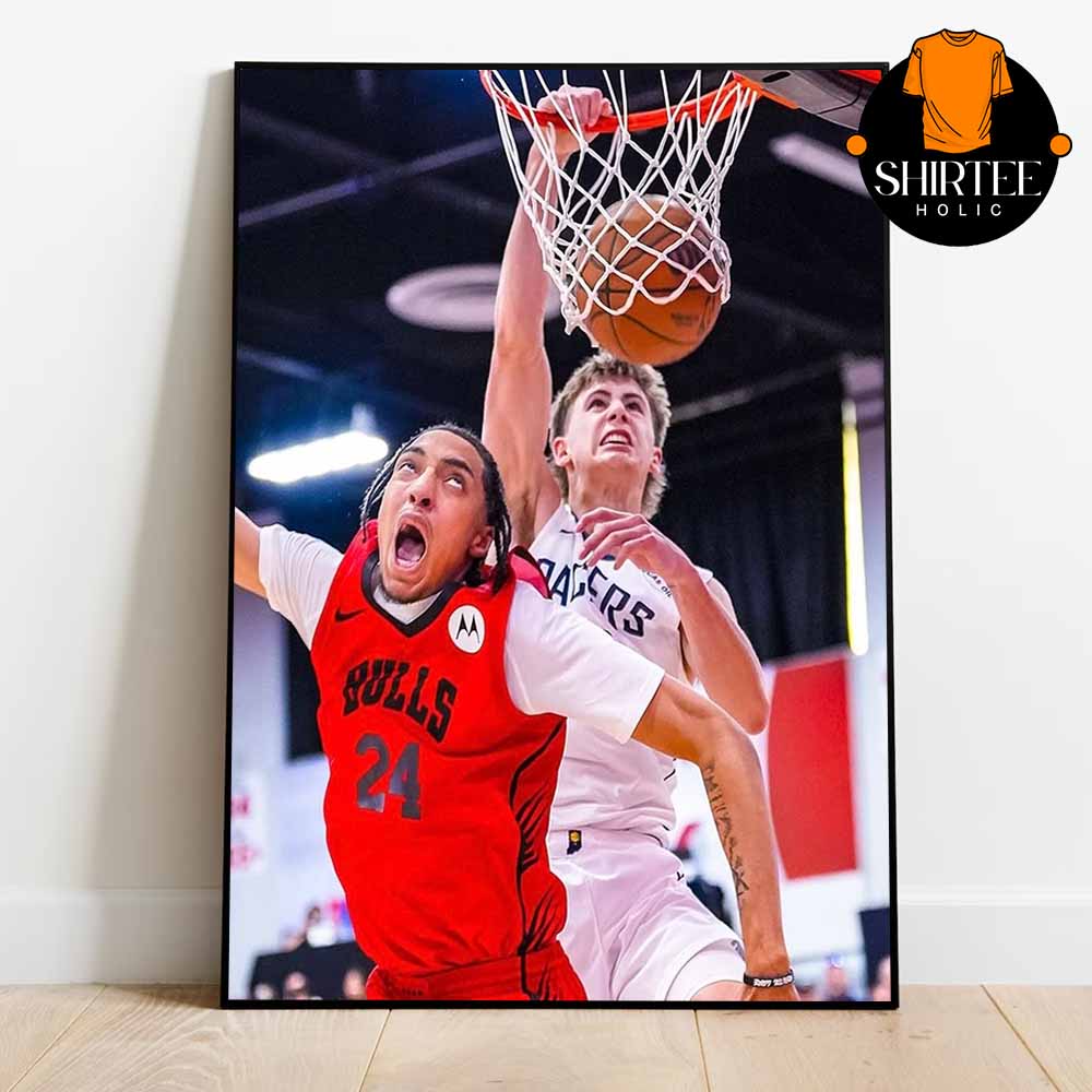 Johnny Furphy Dunk On Noa Essengue NBA Summer League 2025 Indiana Pacers Vs Chicago Bulls Home Decor Poster Canvas Johnny Furphy Dunk On Noa Essengue NBA Summer League 2025 Indiana Pacers Vs Chicago Bulls Home Decor Poster Canvas