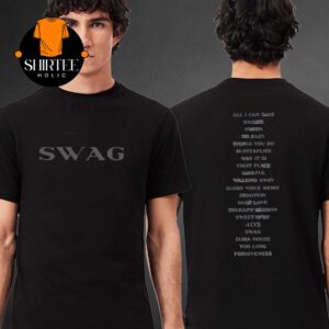 Justin Bieber SWAG Album Tracklist Two Sided T-Shirt