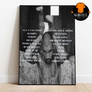 Justin Bieber SWAG Album Vinyl Cover Tracklist Home Decor Poster Canvas