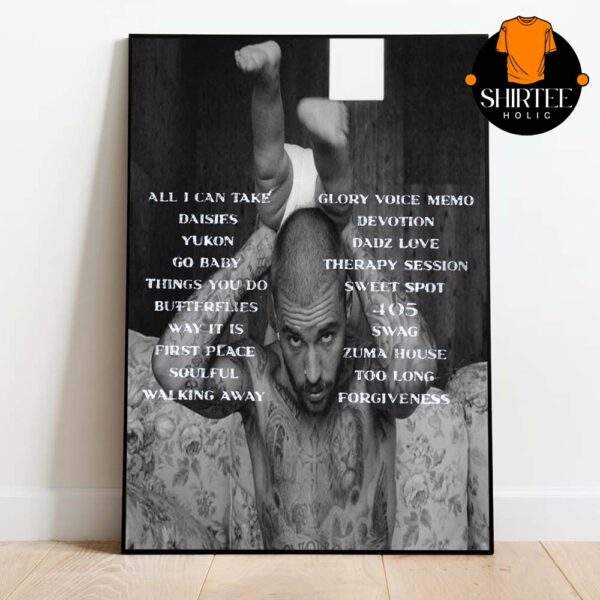 Justin Bieber SWAG Album Vinyl Cover Tracklist Home Decor Poster Canvas