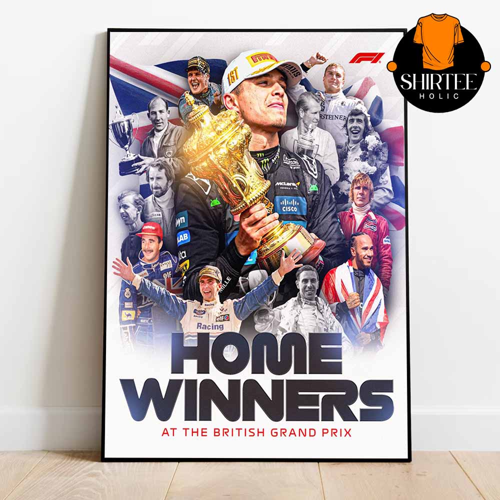 Lando Norris British GP Winners 2025 McLaren F1 Team Home Decor Poster Canvas Lando Norris British GP Winners 2025 McLaren F1 Team Home Decor Poster Canvas