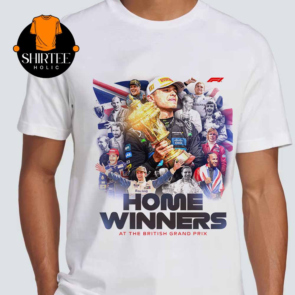 Lando Norris British GP Winners 2025 McLaren F1 Team Unisex T-Shirt Lando Norris British GP Winners 2025 McLaren F1 Team Unisex T-Shirt