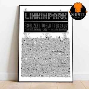 Linkin Park Frankfurt 2025 Deutsche Bank Park Germany Home Decor Poster Canvas