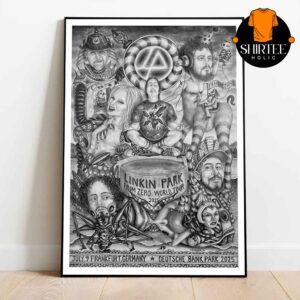 Linkin Park Frankfurt 2025 Deutsche Bank Park On July 9th Home Decor Poster Canvas