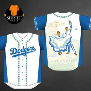 Los Angeles Dodgers MLB Salvadoran Heritage Night 2025 Baseball Jersey