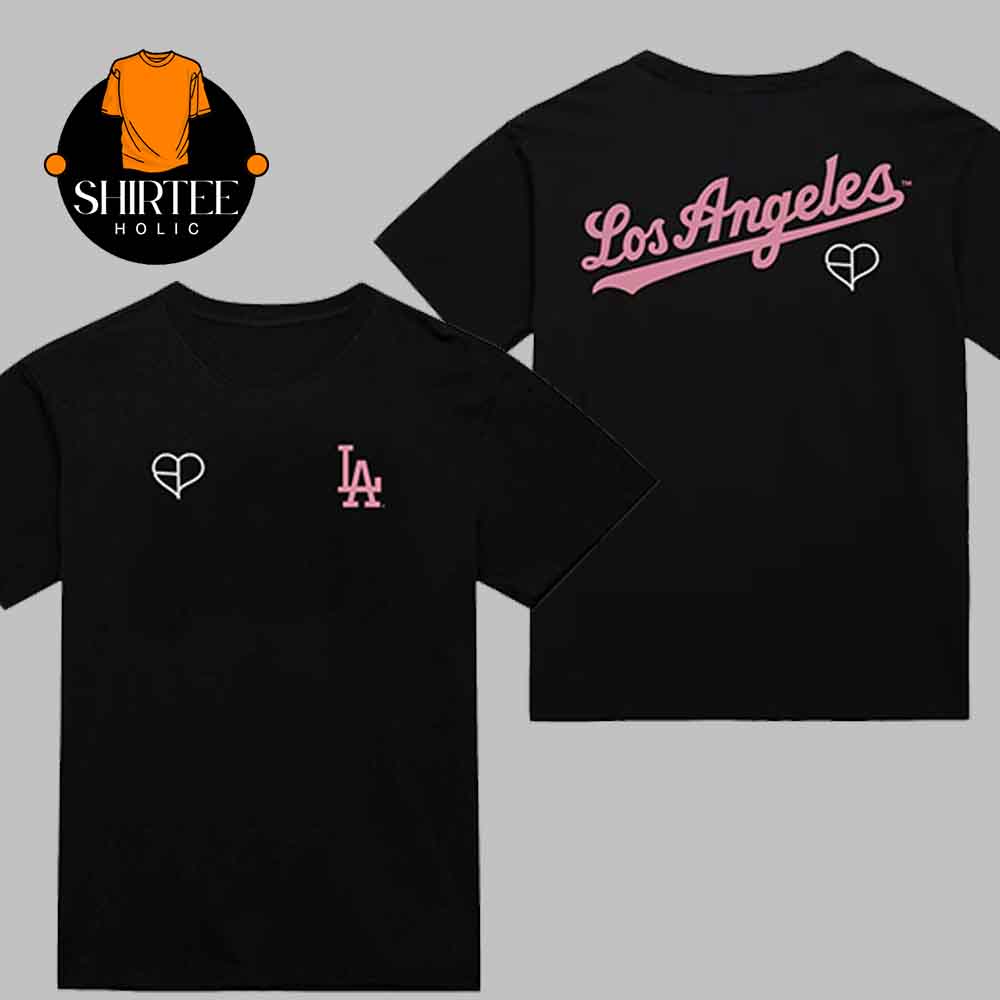 Los Angeles Dodgers x Blackpink 2025 MLB Two Sided T-Shirt Los Angeles Dodgers x Blackpink 2025 MLB Two Sided T-Shirt