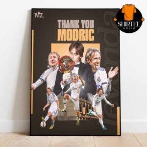 Luka Modric Leave Real Madrid Thank You For Memories Home Decor Poster Canvas
