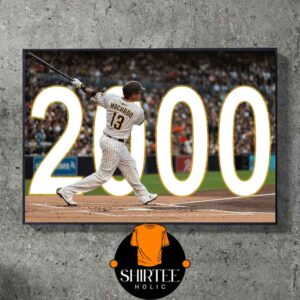 Manny Machado 2000 Career Hits 2025 MLB San Diego Padres Home Decor Poster Canvas