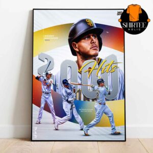 Manny Machado 2000 Career Hits 2025 San Diego Padres MLB Home Decor Poster Canvas