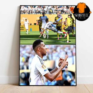 Mbappe Tilts The Table Lamp Celebrating Diogo Jota’s Memory Real Madrid Defeat Borussia Dortmund 2025 FIFA Club World Cup Home Decor Poster Canvas