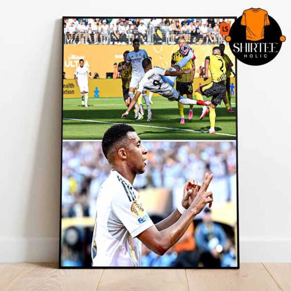 Mbappe Tilts The Table Lamp Celebrating Diogo Jota’s Memory Real Madrid Defeat Borussia Dortmund 2025 FIFA Club World Cup Home Decor Poster Canvas