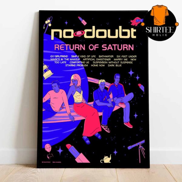No Doubt Return Of Saturn 25th Anniversary 2025 Home Decor Poster Canvas Home Decor Poster Canvas