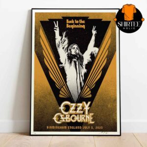 Ozzy Osbourne Back To The Beginning 2025 Birmingham England On July 5th Home Decor Poster Canvas