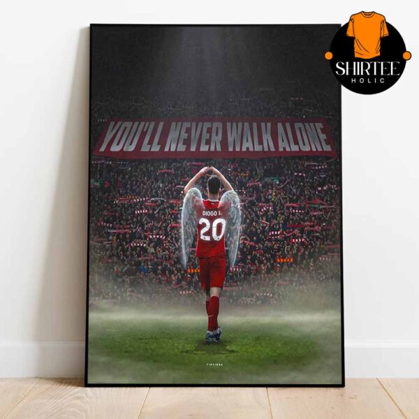 Rip Diogo Jota You Never Walk Alone Home Decor Poster Canvas
