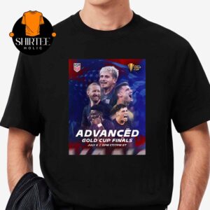USMNT US Soccer Men’s National Team Advance To Gold Cup Finals 2025 Unisex T-Shirt